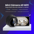 Mini cámara WiFi con visión en vivo - Diseño compacto para vigilar tus espacios con discreción